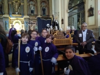 LOS NIOS VIVEN CON GRAN SENTIMIENTO Y EMOCIN SU PROCESIN INFANTIL